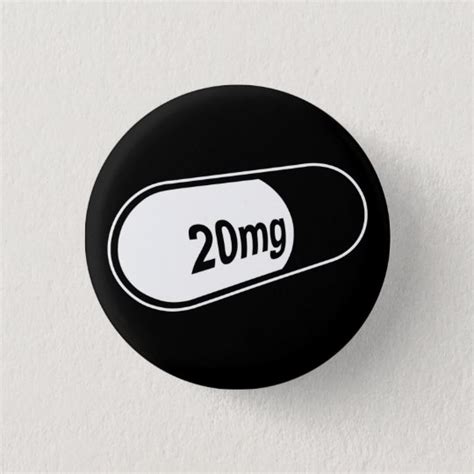 20mg Pill Button