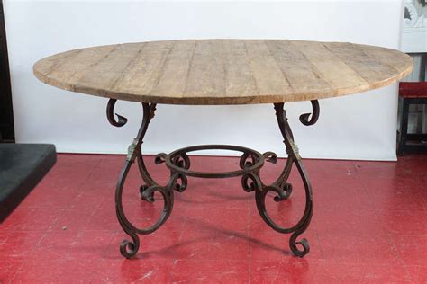 Marvelous folding dining table teak wood material tumbleng design. Rustic Outdoor or Indoor Round Teak Wood and Metal Base ...