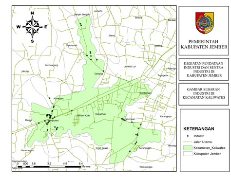 peta titik lokasi sentra industri kecamatan kaliwates sentra industri