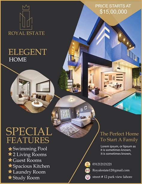 I Will Design Professional Real Estate Flyer Brochure And Web Banner