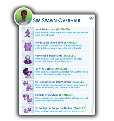 Sim Spawn Overhaul Lotharihoe On Patreon Los Sims 4 Mods Sims 4 Body