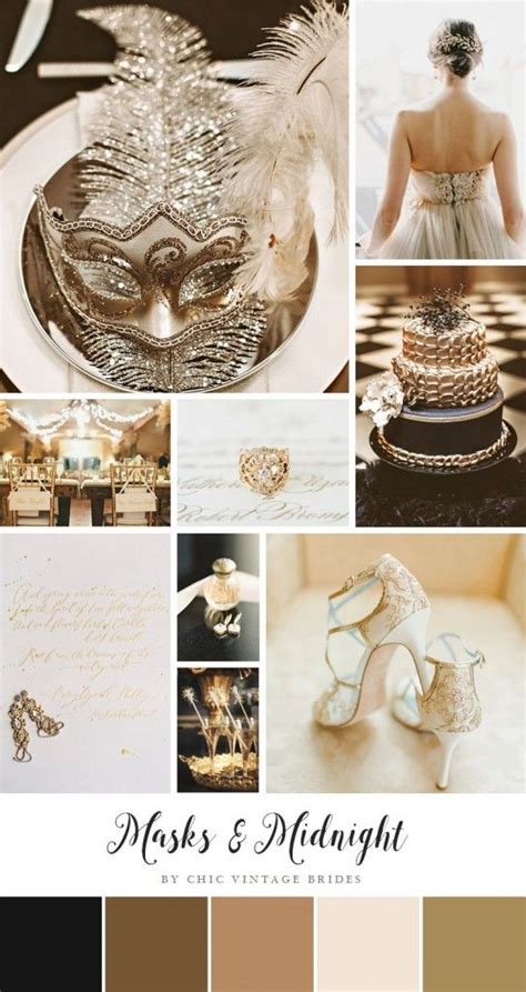 Masks And Midnight Glamorous New Years Eve Wedding Inspiration In