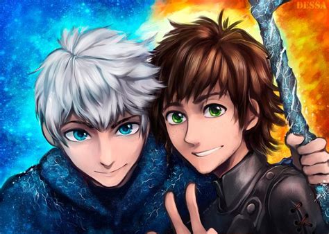 jack and hiccup by dessa nya on deviantart big dragon jack and hiccup hiccup and jack frost