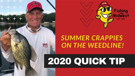 Summer Crappie Fishing Success On The Deep Weedline Youtube