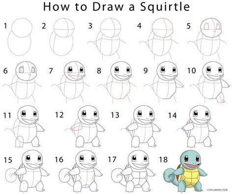 Como Dibujar A Squirtle Paso A Paso Pokemon How To Draw Squirtle My