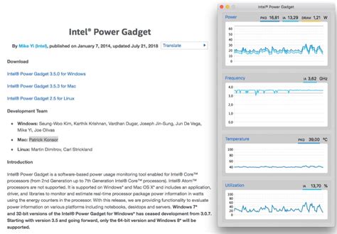 But the frequency graph — not so much. Intel propose à nouveau son Power Gadget pour macOS ...