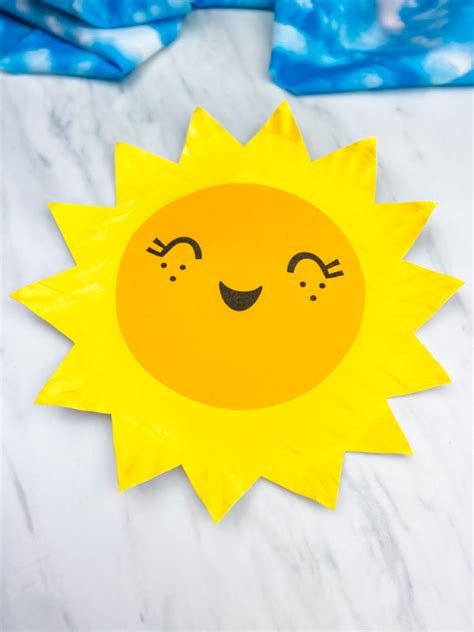 Paper Plate Sun Craft For Kids Free Template Sun Crafts Paper