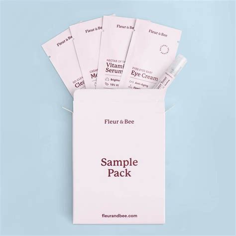 Natural Skincare Sample Travel Pack Kit Fleur And Bee Eye Moisturizer