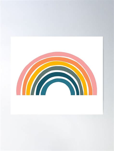 Neutral Rainbow Colours Poster By Onethreesix Neutral Rainbow