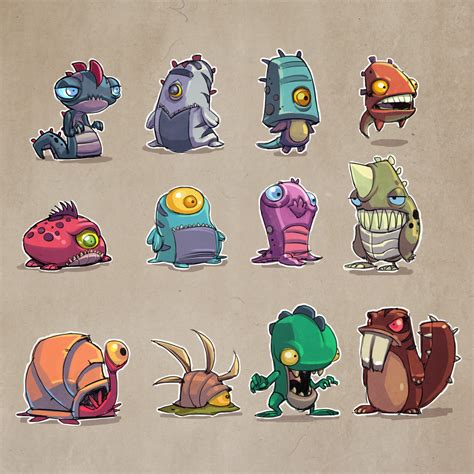 Monsters Concepts 02 By Dereklaufman On Deviantart Game Character