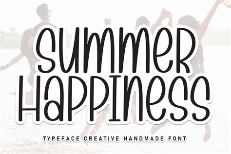 Summer Happiness Font By Andikastudio · Creative Fabrica
