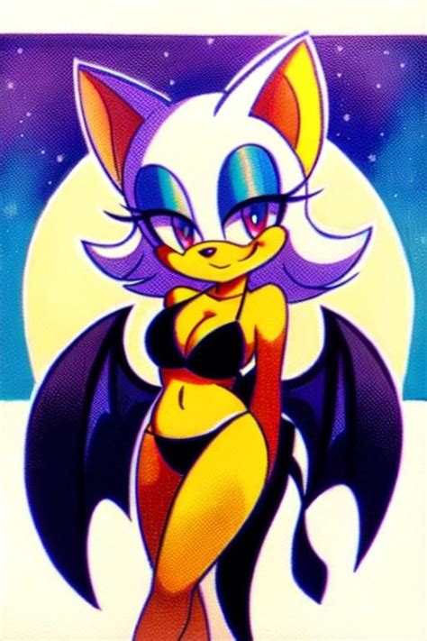 Rouge The Bat Hot Bikini Portrait By Sonichedgehog02 On Deviantart