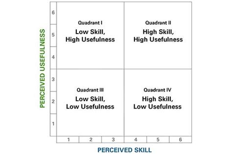 Skill And Usefulness Quadrants Illustration Tim