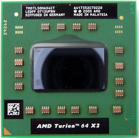 Xhobas Cpu Collection View Details On Amd Turion 64 X2 Tl 50