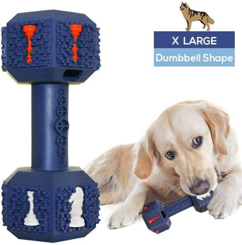 Dumbbell Dog Chew Toys For Aggressive Chewers Tough Durable