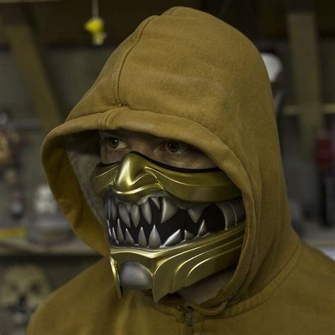 Scorpion Mask Inspired By Mortal Kombat 11 Video Game Etsy In 2020