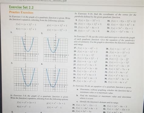 Algebra 1 Chapter 9 Quadratic Functions And Equations Test Tessshebaylo