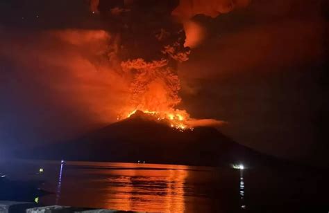 14.045 jiwa terdampak erupsi Gunung Ruang di Kepulauan Sitaro Sulawesi