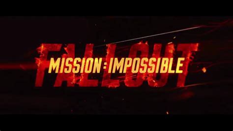 Mission Impossible Fallout Opening Title Sequence Youtube