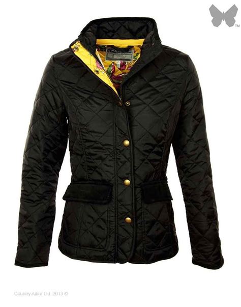 Joules Ladies Moredale Quilt Jacket Black At Country Attire