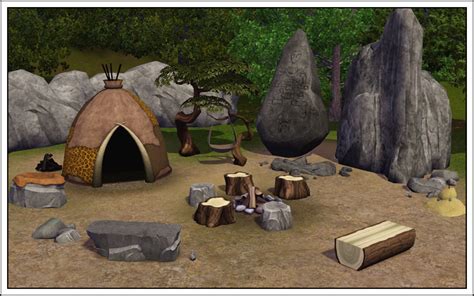 Around The Sims 3 Custom Content Downloads Objects Stone Age