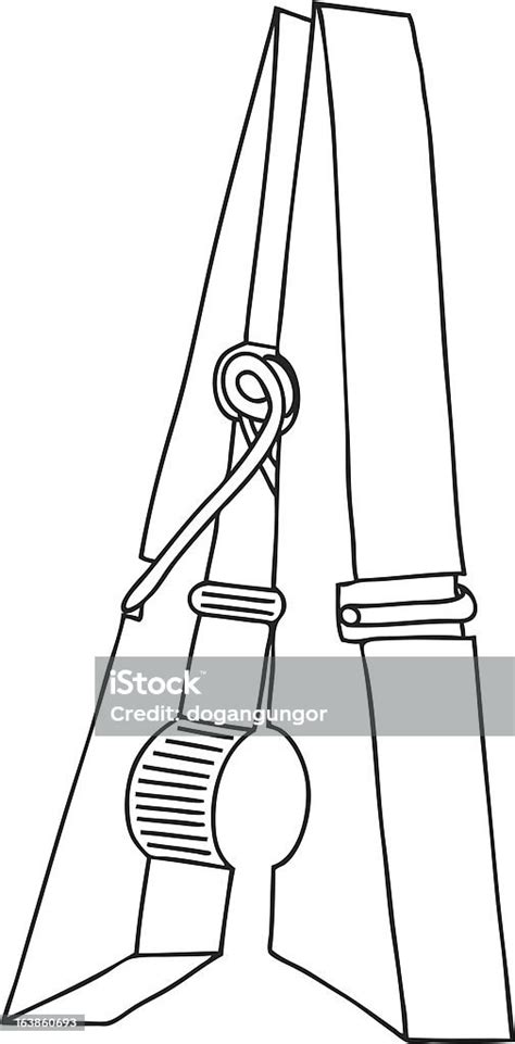 Clothes Pin Stock Illustration Download Image Now Istock