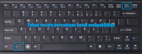 Cara Menyalakan/Mematikan NumLock pada Laptop/Notebook
