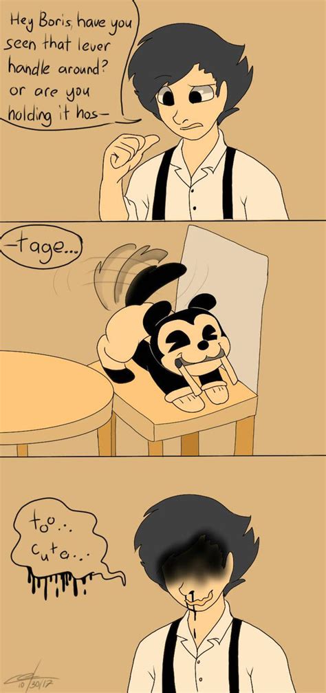 Bendy And His Cute Machine Lever Handle By Rayleeanne On Deviantart