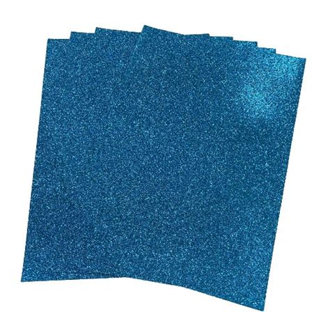 Papel Glitter Azul Neon A4 180g 05fls Crie Shopping