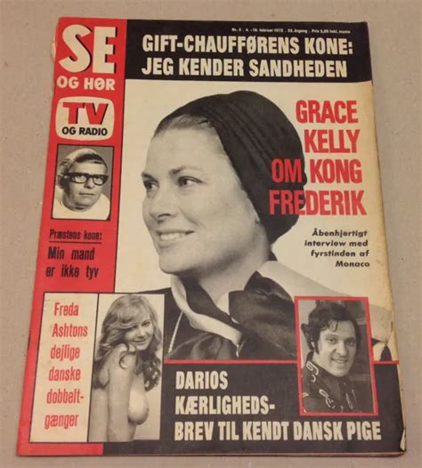Grace Kelly Of Monaco Copenhagen Visit Front Cover Vintage Danish