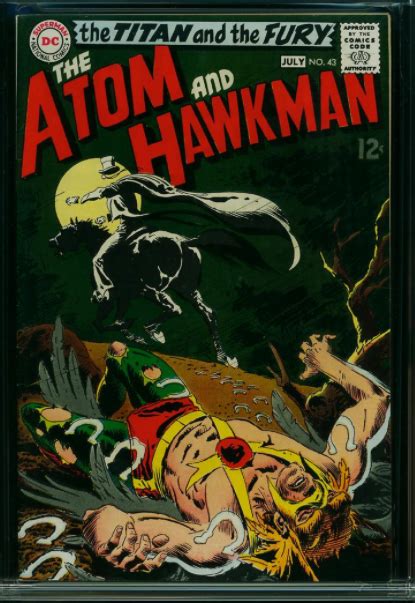 The Atom And Hawkman 43june July 1969joe Kubert Ca Hawkman Comic