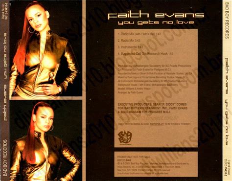 Cds Singles Colection Faith Evans You Gets No Love Promo Cds 2001
