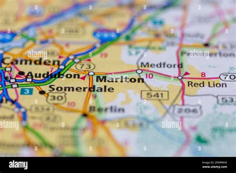Marlton New Jersey Map Hi Res Stock Photography And Images Alamy