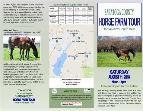 Saratoga County Horse Farm Tour Morning Ag Clips