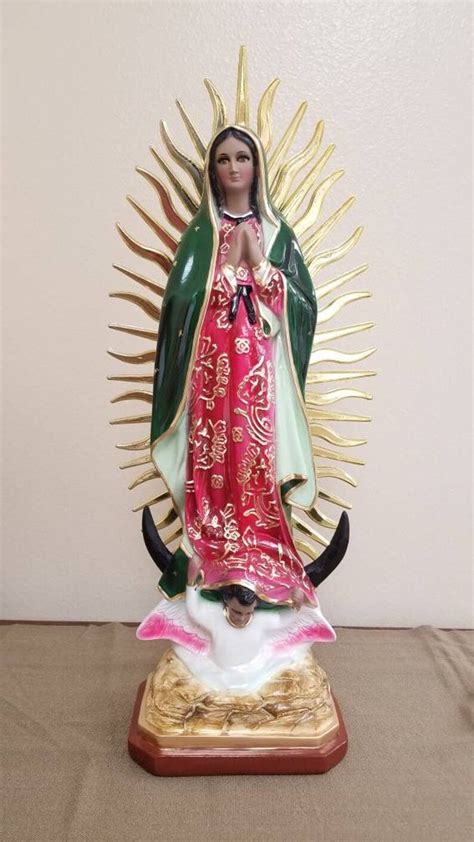 Estatua De La Virgen De Guadalupevirgin Mary Statue Etsy