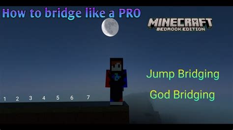 How To Bridge Like A God In Minecraft Bedrock Legit God Bridge
