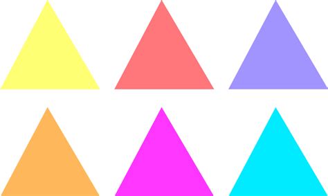 Pack Of Multicolor Tiny Triangles Baby Wall Sticker TenStickers