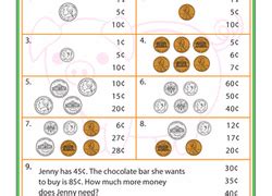 Indian Mo!   ney Worksheets Yamsixteen - 1st grade money worksheets free printables educationcom
