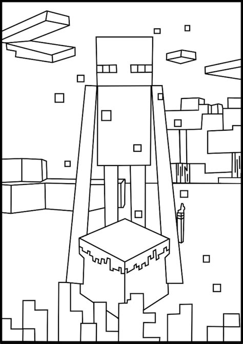 √ Minecraft Enderman Coloring Pages Cute Minecraft Coloring Pages
