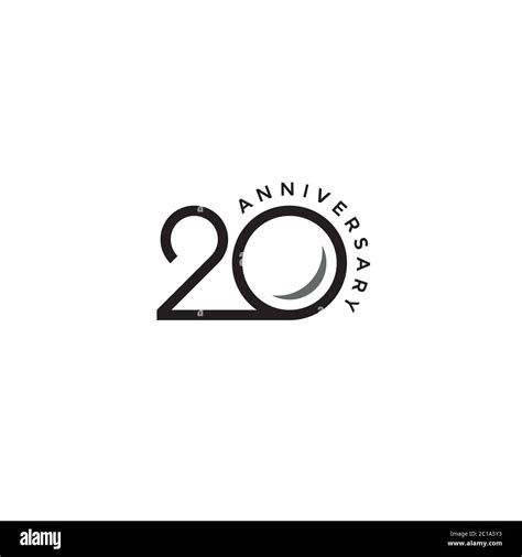 20th Anniversary Logo Icon Design Stock Vector Image And Art Alamy