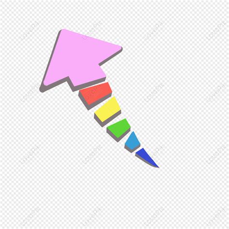 Flechas Coloridas De Dibujos Animados Lindo Flechas De Colores La My