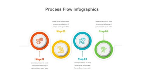 4 Step Process Flow Slide For Presentations Slidekit