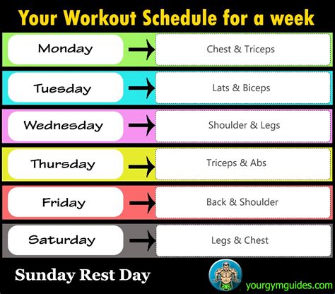 Full Week Workout Plan At Gym Health And Gym Guide