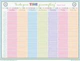Schedule Chart Template Images