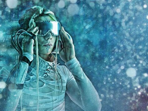 Explorer Sience Fiction Fantasy Illustration Girls With Glasses Sci Fi Art Cyborg Science