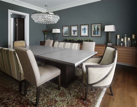 Morgante Wilson Architects Designed A Custom Concrete Top Dining Table