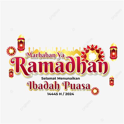 Cartão Comemorativo Marhaban Ya Ramadhan 2024 1445 H Com Mesquita