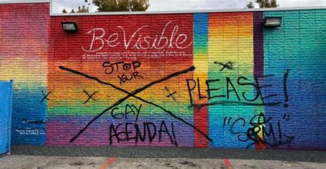 pride wall comes down in wake of anti lgbtq vandalism outsmart magazine