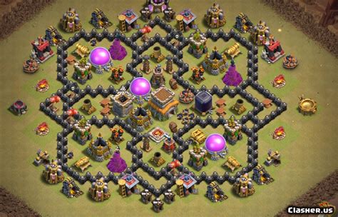 You might be interested in exclusive town hall 8 bases. Town Hall 8 TH8 Hybrid/Farm/Trophy base v63 [With Link ...
