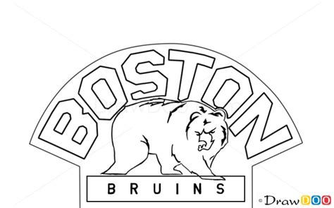 How To Draw Boston Bruins Hockey Logos